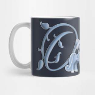 Monogram O Custom Unicorn Mug